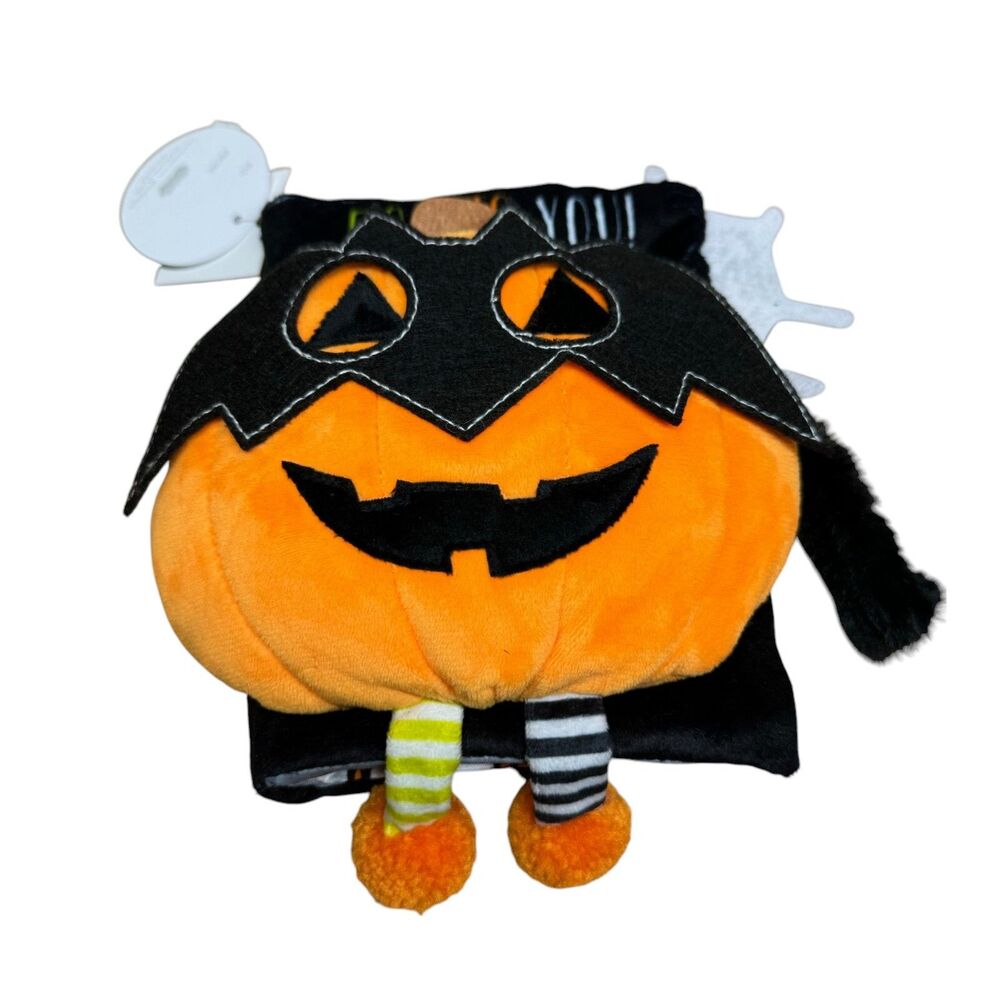 Mud Pie Halloween Children's Book BOO to You Interactive Pumpkin Mummy Toy NWT